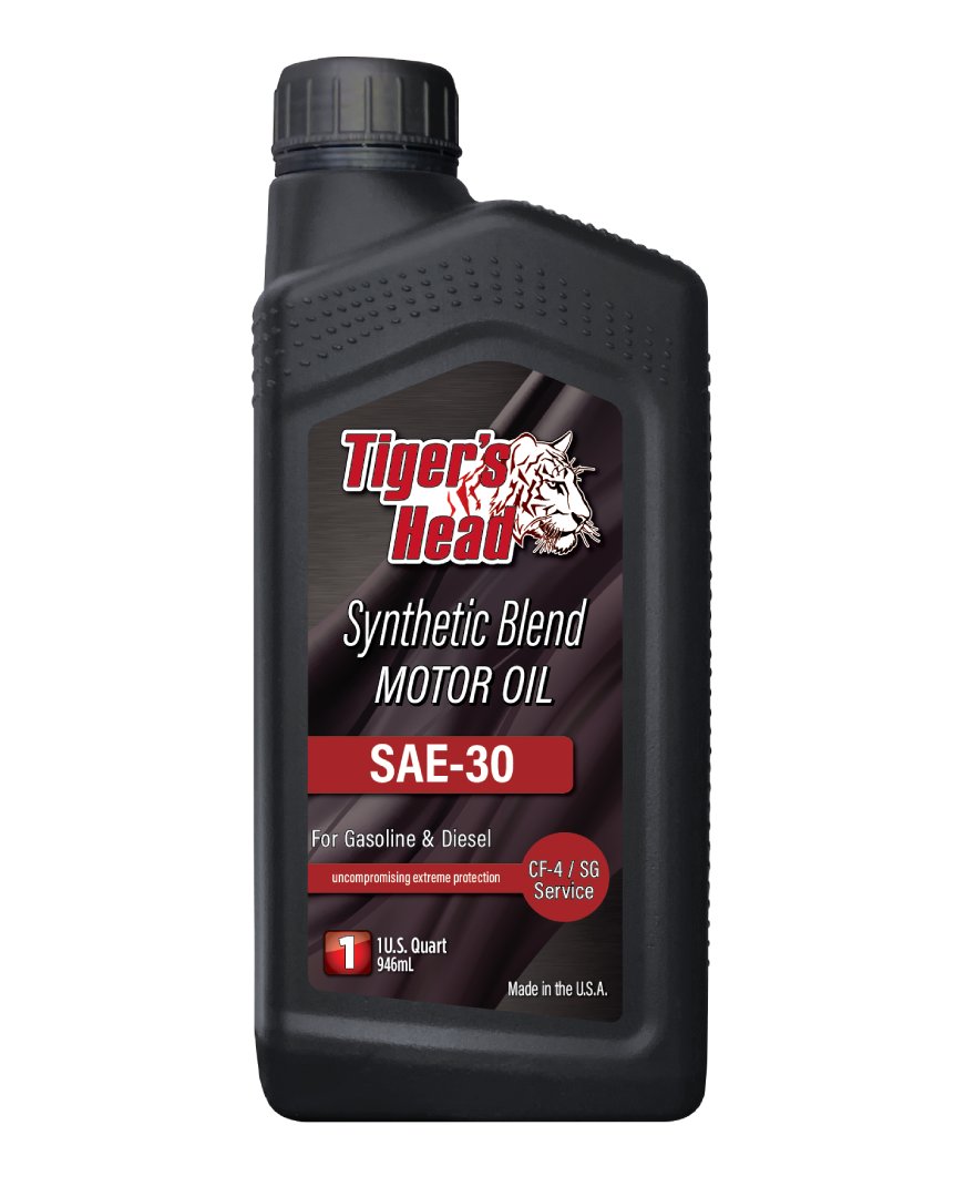 Tiger’s Head Heavy Duty Synthetic Blend SAE 30 Engine Oil